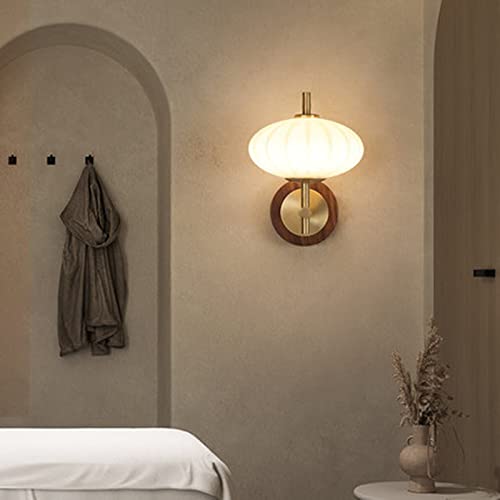 Accesorio de iluminación AMUCK de diseño interior moderno en madera natural y vidrio 7