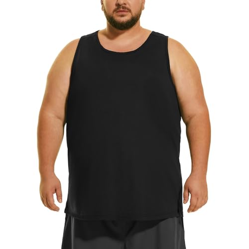 HOdo Big & Tall Mens Cotton Undershirts Sleeveless A-Shirts 2XL-6XL