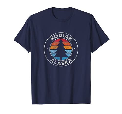 Kodiak Alaska AK Vintage Graphic Retro 70s Camiseta