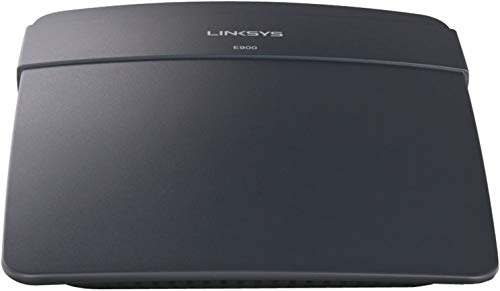 Linksys E900 WiFi 4 Wireless-N-Router (N300) – Internet-Router zum schnellen Gamen und Streamen mit 4 Ethernet-Ports, Datenraten von bis zu 300 Mbit/s und modernen SPI-Firewall-Sicherheitsfunktionen