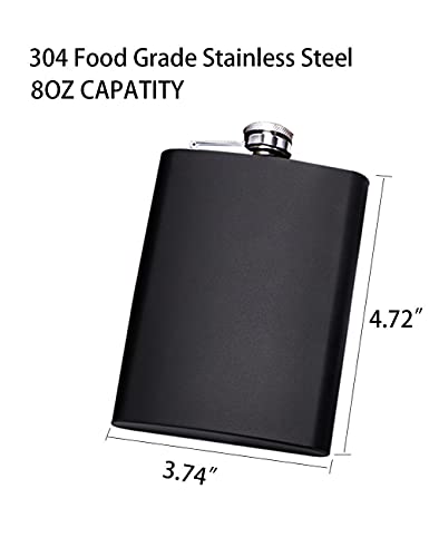 Personalized Hip Flask For Men, Customized Flask For Liquor For Men, 8 Oz Stainless Steel Engraved Custom Flask For Wedding Bachelor Party, Gift For Him, Birthday Gift, Valentine Gift #TOP2