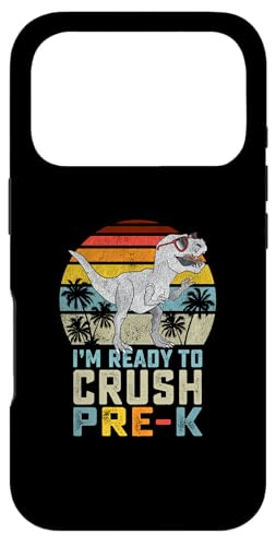 I'm Ready to Crush Pre K Dinosaur 1st Day of Prek School Boy Coque pour iPhone 17 Pro