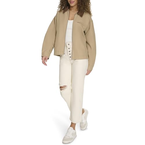 Levi's Women's Zip Up Utility Jacket with Collar2