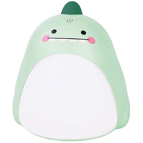 Annmore Nachtlicht Baby Dinosaurier, Kinder Nachttischlampe Dimmbar, LED Stilllicht Dunkel, Neugeborenes Einschlafhilfe, Kinderzimmer Schlaflicht mit Batterie, USB Aufladbar Cover