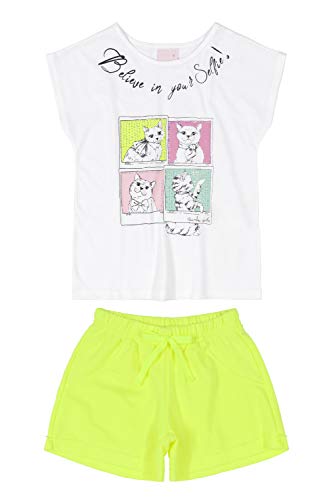 Conjunto Infantil Blusa E Shorts, Quimby, Meninas, Branco Especial, 10