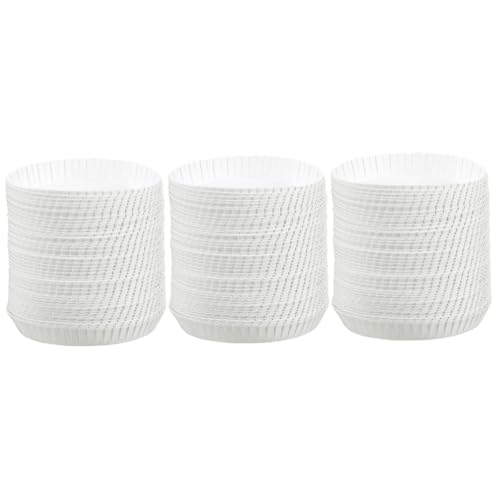Couvercles anti-débris jetables blancs pour gobelets de réception - 2