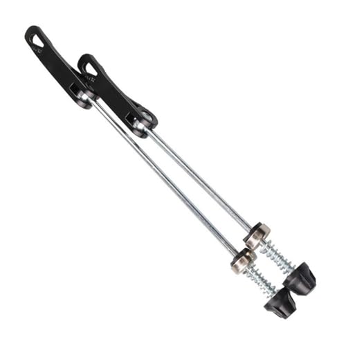JMFahrrad Bicycle Wheel Hub Quick Release Skewers Set, Road Mountain MTB Front and Rear Wheel Hub Axle, 210-252mm, Multi-Color (Black)