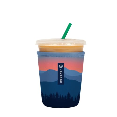 Sok It JavaSok Iced Coffee & Cold Soda Insulated Neoprene Cup Sleeve (Blue Ridge, Small: 16-20oz)