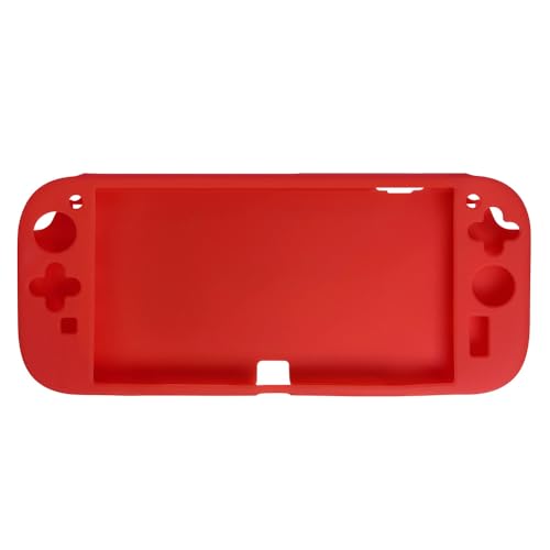For Switch2 用の ケース Switch2 カバー シリコン素材 ソフトカバー 柔らかい 一体式 全面保護 耐衝撃 特殊ハンドル 薄型軽量 快適な手触り 着脱簡単 防水防塵 (赤)