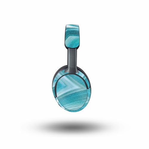 Image of MightySkins Glossy Glitter Skin Compatible with Bose QuietComfort Ultra - Aquamarine Quartz | Protective, Durable High-Gloss Glitter Finish | Easy to Apply