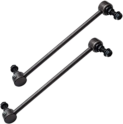 Image of Detroit Axle - 10pc Front End Control Arms Kit for Chrysler Town & Country Dodge Grand Caravan Plymouth Voyager, Lower Control Arms Tie Rods Sway Bars Boots & Bellows Replacement