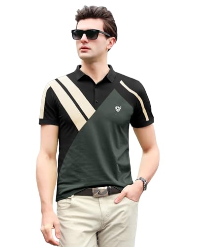 Image of EYEBOGLER Regular FIT Men Polo Neck T-Shirt