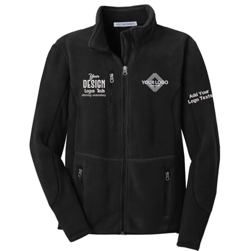 INK STITCH Men F227 Custom Personalized Embroidery Logo Texts R-Tek Pro Fleece Full Zip Up Jackets
