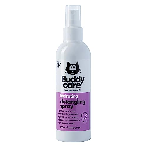Buddycare Cat Detangling Spray Easy-to-Use Detangling Spray for Cats | Rinse-Free Leave On Formula