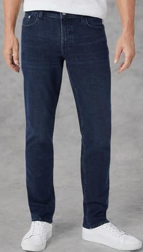 IZOD Men's Comfort Stretch Straight Fit Jean (34W x 30L, Dark Blast)3