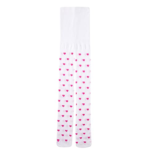 Kids Girl Pantyhose Elastic Waist Heart Pattern Stockings Slim Fit Warm Socks Cute Baby Girl Tights