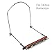 East top 24 Hole Harmonica Holder Neck Hands Free with Anti-Scratch Felt Pads to Protector Harmonica