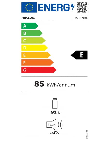 FrigeluX Réfrigérateur Table Top Blanc R0TT91BE 91L – Image 5