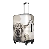 ZhaoYuGoods Funny Highland Cow Luggage Cover Protector, Printed Luggage Suitcase Cover for Suitcase, Funny Baggage Covers Fits 45-81CM Luggage - Image 2