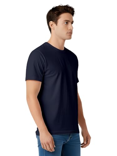 Image of 100% PIMA Cotton T Shirt for Man | Premium Men T-Shirts Regular Fit | Half Sleeve Round Neck Cotton Tshirt for Man | Mens Tees Made for Indian Climate | Available in 10 Colours