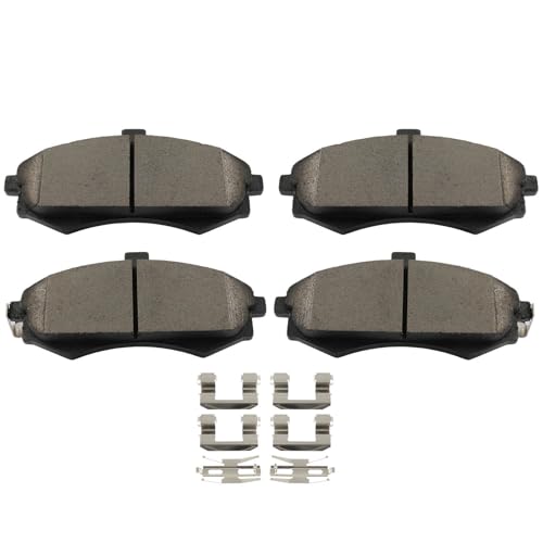 Image of cciyu D941 Brake Pads w /Hardware Front Disc Brake Pad Set
