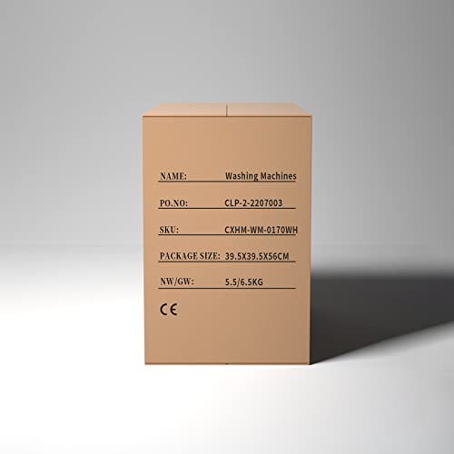 CLIPOP Portable Mini Small Washing Machine and Spin Dryer for Home, 2-in-1 Camping Washing Machine Compact Electric Washer & Drying for Baby Clothes (White, 3 Kg)