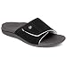 Vionic Includes Orthaheel Technology Unisex Kiwi Sandals Includes Bonus Plantar Fasciitis Foot Roller - Black/Grey Men's 11 Women's 12