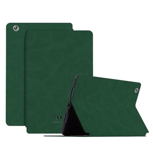 Genérico DayQiQiPu Funda para Huawei MediaPad M3 Lite (8,0 Pulgadas, Modelo: CPN-W09/L09/AL00) Cubierta Retro en Cuero PU Ultra Delgado Tapa Flip con Soporte y Auto Reposo/Activación, Verde Bosque