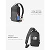 tomtoc 5L Compact Sling Backpack for Men Women, Lightweight Crossbody Shoulder Bag for 2026 11-inch iPad Air M4/M3, iPad Pro M5/M4, iPad A16, Nintendo Switch 2/Rog Xbox Ally X, EDC Daypack - XS Size