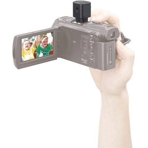 Sony ECMW1M Kabelloses Mikrofonsystem (Bluetooth, Aufnahme bis 100m) für Kameras mit Multi Interface Zubehör-Schuh schwarz