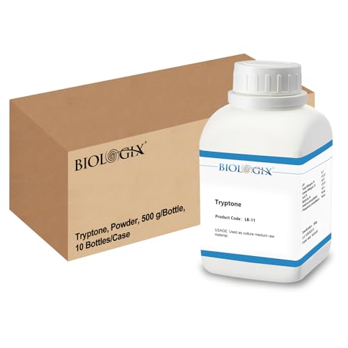 Tryptone Powder, pH 5.0-7.0, FMB Grade, Casein Tryptone for Laboratory Bacterial Culture, 500g/Bottle(1.1 lb.), 10 Bottles/Case