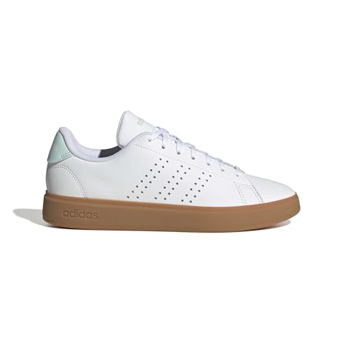 Image of adidas Womens Advantage Lace Up Sneakers Shoes Casual - White