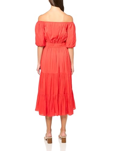 Vince Camuto Women's Pleated Crew Neck W/Tiered Ruffle Skirt2