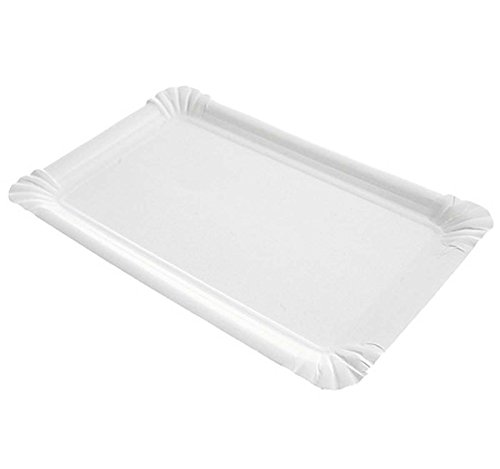 Preisvergleich Produktbild Pappteller 13x20cm weiß