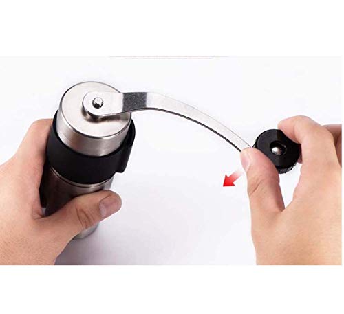 Cafeteras Mini Molinillo de café Máquina de café Manual de Acero Inoxidable Molinillo de Pimienta para batir a Mano… - Imagen 4