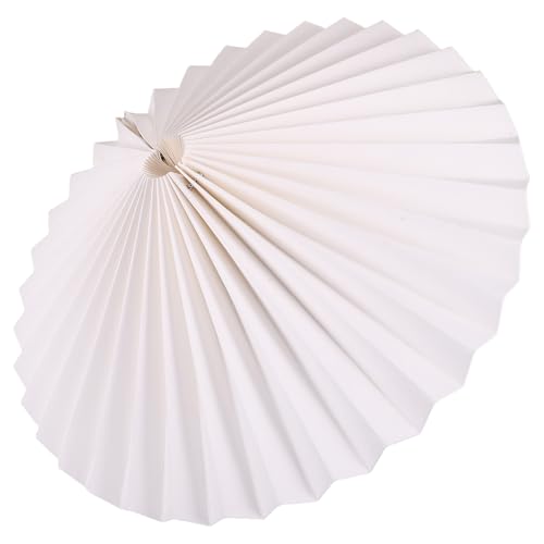 Toyvian Abat-jour Pliable en Papier Origami Géométrique Blanc, Abat-jour Suspendu Léger pour Plafonnier, Lampe de Salon et Chambre, Lanterne Décorative...