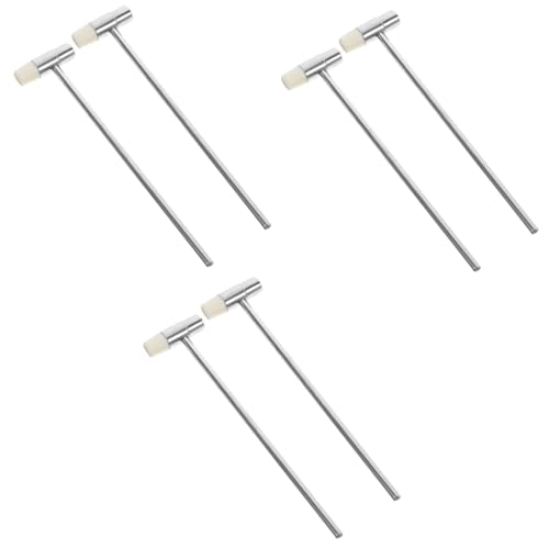DIYEAH 3 ensembles Outil À Main Multifonctionnel Mini Maillet Outil De Réglage Des Aiguilles De Montre Petit Marteau En Métal Pour Juge Mini Marteau De Sécurité Kit De 2 pièces * 3