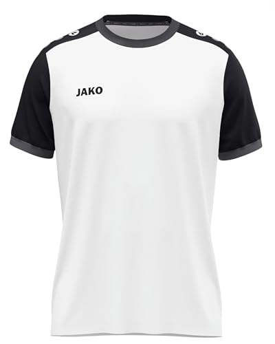 JAKO Unisex Kinder Trikot Dynamic, Kurzarm, weiß/schwarz/anthrazit, 128