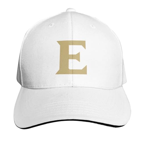 Fsugnioe Elon University Cap Adjustable Printed Hiphop Baseball Hat White