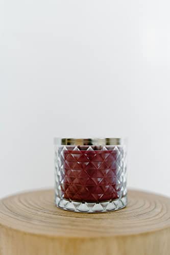 Gold Canyon™ - Pomegranate Scented Candle, Three-Wick, Heritage Diamond-Cut Glass Jar, New & Improved Look 2022 #TOP2