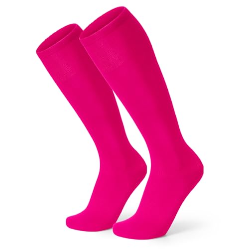 XZQTIVE Baseball Soccer Softball Socks for Youth Adult Solid Colors Socks for Boy Girl