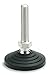 Elesa 326561 Stainless Steel Leveling Element, AISI 304 Stem, M16 Threads, Technopolymer Base, 8.86" Height, 4.92" Diameter, 6272 lb. Max Static Load (Pack of 4)