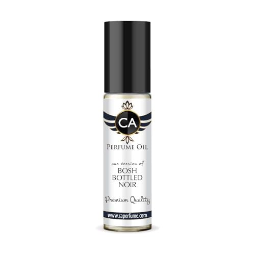 CA Perfume Impression of Bosh Bottled Noir for Men Fragrance Oil Woody Aromatic Scent Long Lasting Cologne for Men Travel Size TSA Ready Mini Parfum Body Oil Roll-on 0.33 Fl Oz 10ml