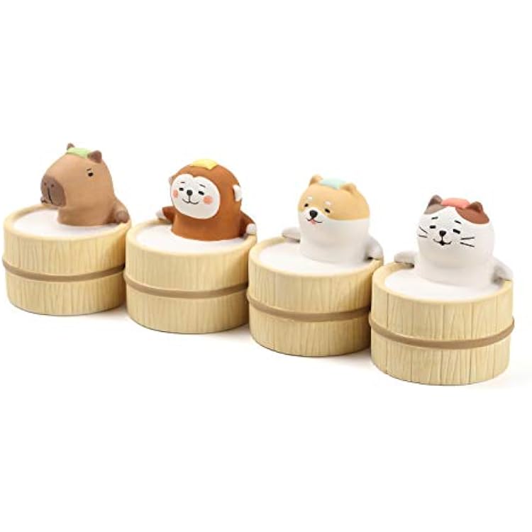 Aroma Ceramic Stone Diffuser [Japan Import] Aromatherapy Essential Oil Diffuser, Non Electric, Passive, Unique, Cute, Animal, Design for Women, Men, and Gifts (Bathing Capybara)