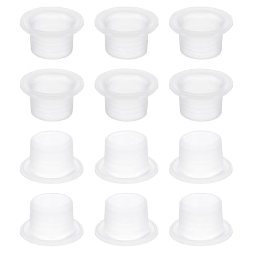 sourcing map 12pcs Faucet Leak Proof Sealing Gasket, Faucet Sealing Gasket, Leak-Proof Silicone Plug, Rubber Pipe Sealing Rings White