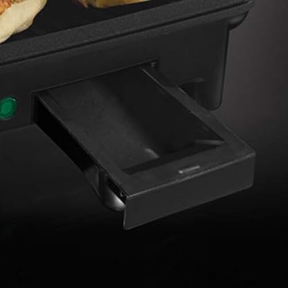 Russell Hobbs Kontaktgrill [3-in-1: Tischgrill - geöffnete Grillplatten | Panini & Sandwich Maker | Kontakt- Grill - gleichzeitig von beiden Seiten] antihaftbeschichtete Platten, Edelstahl/Schwarz – Bild 6