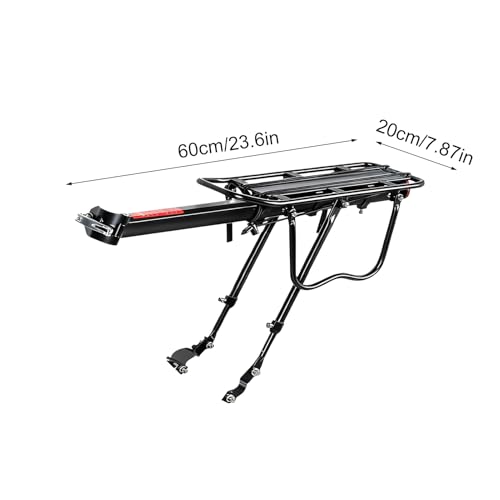 Porte-bagages de vélo robuste extensible et support cargaison pour voyage à vélo - 2