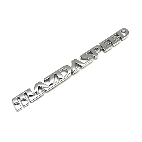 Msp Car Emblem Jdm Mazdaspeed Car Emblem Miata Decal Emblem Badge (Silver) #TOP30