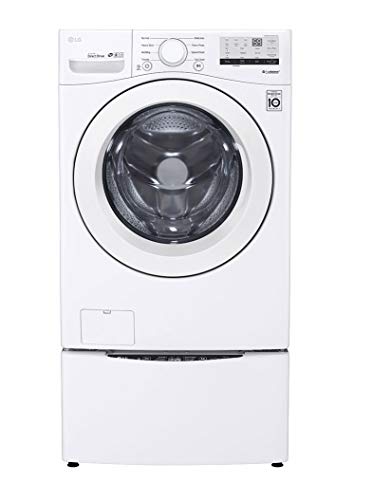 LG WM3400CW 4.5 cu ft Front-Load Washer – High-Efficiency, LoDecibel™ Quiet Operation, 6Motion™ Technology, White