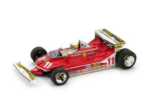 Peso/Peso: Kg. 0.3 Brumm - R513ch - Pronti Veicolo - Modello per la Scala - Ferrari 312 T4 - Vincitore GP Monaco 1979 - Scala 1/43